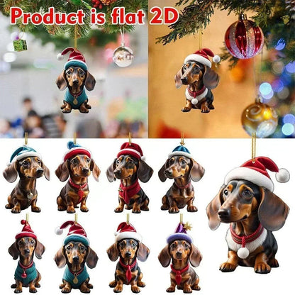 ⏳🔥50 % DE RÉDUCTION POUR UNE DURÉE LIMITÉE ! ⏰🎄 Décorations de sapin de Noël en forme de chiot 🐕🎁