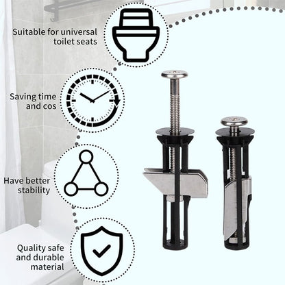 🔥DERNIER JOUR - 1 ACHETÉ, 1 OFFERT🔥Vis de fixation pour siège de toilettes à usage intensif