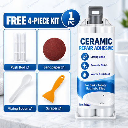 ✨ Donnez une seconde vie à vos surfaces abîmées ! 🛠️ Pâte de réparation pour céramique : toilettes, lavabos, baignoires, carrelage et marbre 🚽🚰🛁