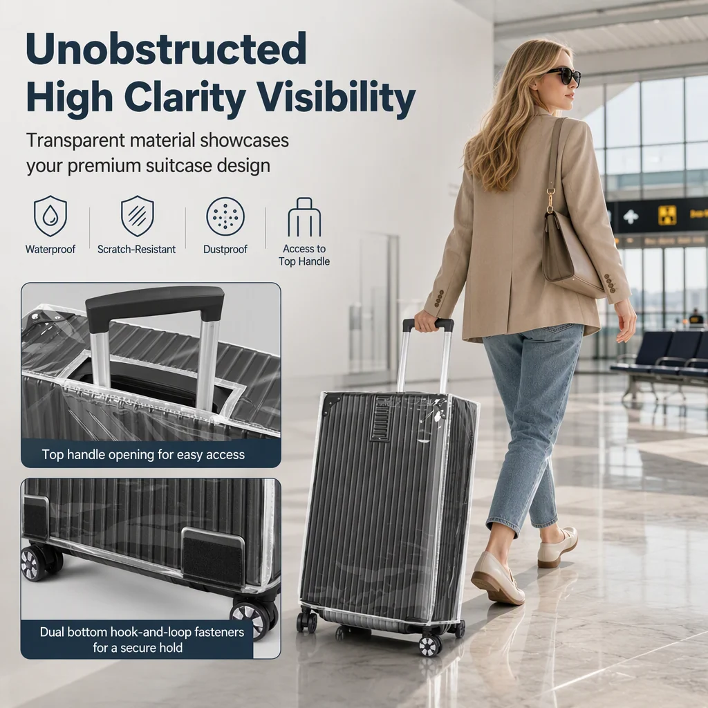 Housse de valise imperméable et résistante aux rayures