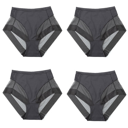 🎁(4 pièces) Achetez-en 1 et obtenez-en 3 gratuitement ⏳Slip moulant taille haute en soie glacée sans couture