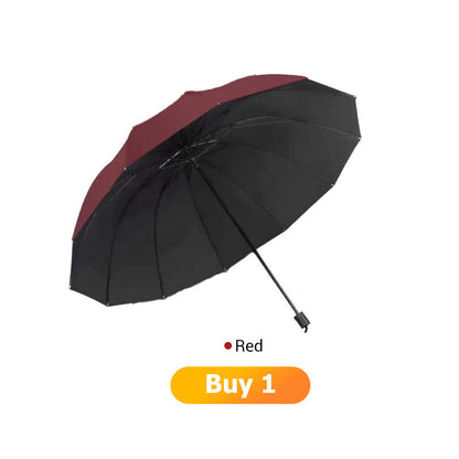 🌂55 % de réduction🔥Grand parapluie pliable avec 12 baleines résistantes au vent