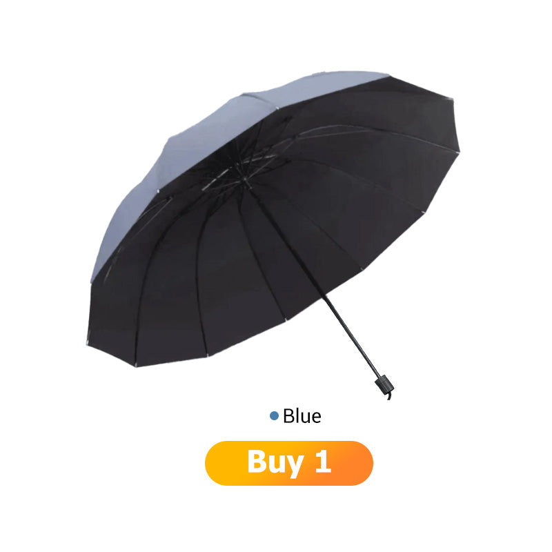 🌂55 % de réduction🔥Grand parapluie pliable avec 12 baleines résistantes au vent