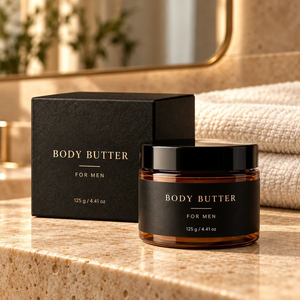 Beurre Corporel Parfumé à l'Oud pour Homme