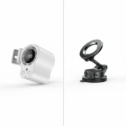 🌀🌬️ PROMO FLASH 50% ! Ventilateur Personnel USB Mains Libres – Fixation Grille Aération Voiture ou Bureau, Écran LED, Silencieux (<36dB), Batterie 2000/4000mAh, 3 Couleurs 🚗