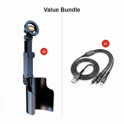 🥤Support pour téléphone à fixer sur le porte-gobelet de la voiture – orientable à 360°🧲