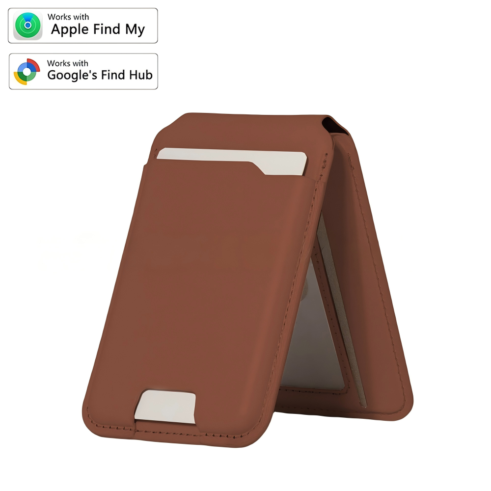 🔥Plus de 50 000 vendus !🔥 Portefeuille intelligent MagSafe en cuir nappa véritable – avec Apple Find My™ et Google Find Hub™, protection RFID et chargement sans fil.