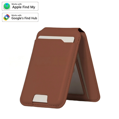 🔥Plus de 50 000 vendus !🔥 Portefeuille intelligent MagSafe en cuir nappa véritable – avec Apple Find My™ et Google Find Hub™, protection RFID et chargement sans fil.