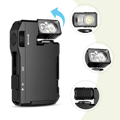 🔦 50 % DE RÉDUCTION MAINTENANT ! ✨ Mini lampe de poche EDC G5 avec tête rotative - Éclairage intelligent adaptatif pour des aventures ultimes 🧭⚡