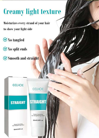 Soie et brillance Crème lissante pour cheveux