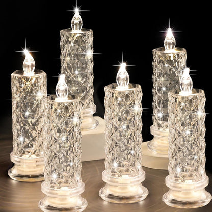 🕯️ 50 % DE RÉDUCTION EN CE MOMENT ! ✨ Lampes de table LED à cristaux - Lampes de table romantiques pour la nuit🎁