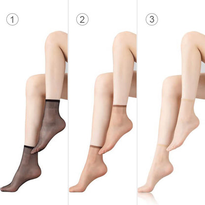 💞 Chaussettes en soie cristalline antidérapantes et invisibles (Super promotion ⛄ ACHETEZ-EN 2 ET BÉNÉFICIEZ DE 5 % DE RÉDUCTION)