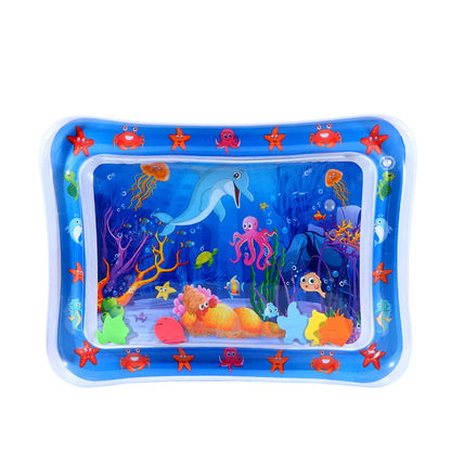 😻Tapis aquatique pour animaux de compagnie – jouet interactif avec des poissons flottants + tapis rafraîchissant pour l'été