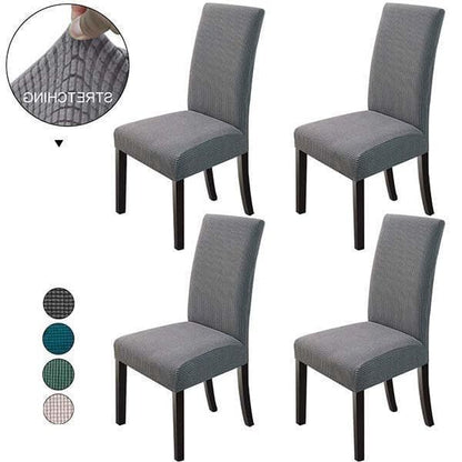 🔥‑50% Réduction ! Housse de chaise extensible 🪑 Ajustement parfait, anti-tache, protège et rénove vos chaises facilement ✨