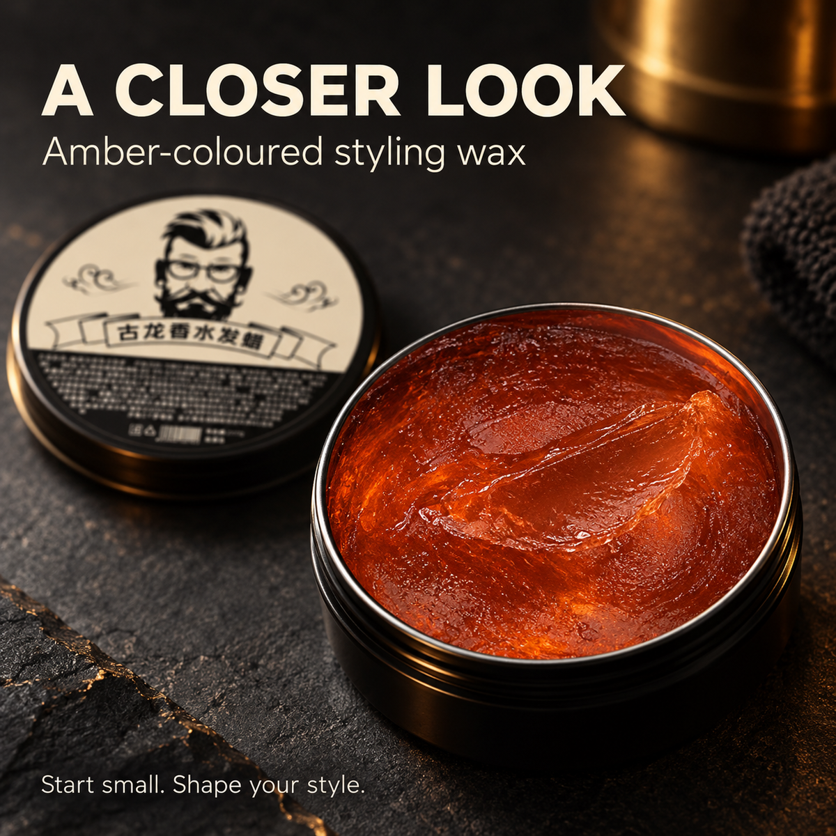 💈Cire coiffante parfumée à l'eau de Cologne – 150 g✨