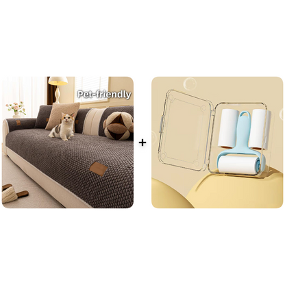 📢📢50% DE RÉDUCTION !! ⏰ Housse canapé anti‑griffes – Ultra‑douce, lavable & résistante – Gris/Blanc/Marron ✨