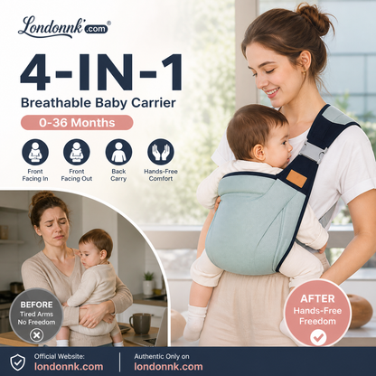🎉 Promotions 2026 — Plus de 30 000 exemplaires vendus ! 👶 Porte-bébé respirant 4 en 1 – 0 à 36 mois, face à soi ou face au monde, devant ou derrière – Confort et mains libres pour les parents et bébé ! ✨