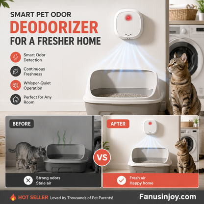 🔥50 % de réduction pour une durée limitée ! 🌬️Dites adieu aux mauvaises odeurs grâce à cet appareil ! Élimineur d'odeurs pour animaux de compagnie « Smart Quiet »