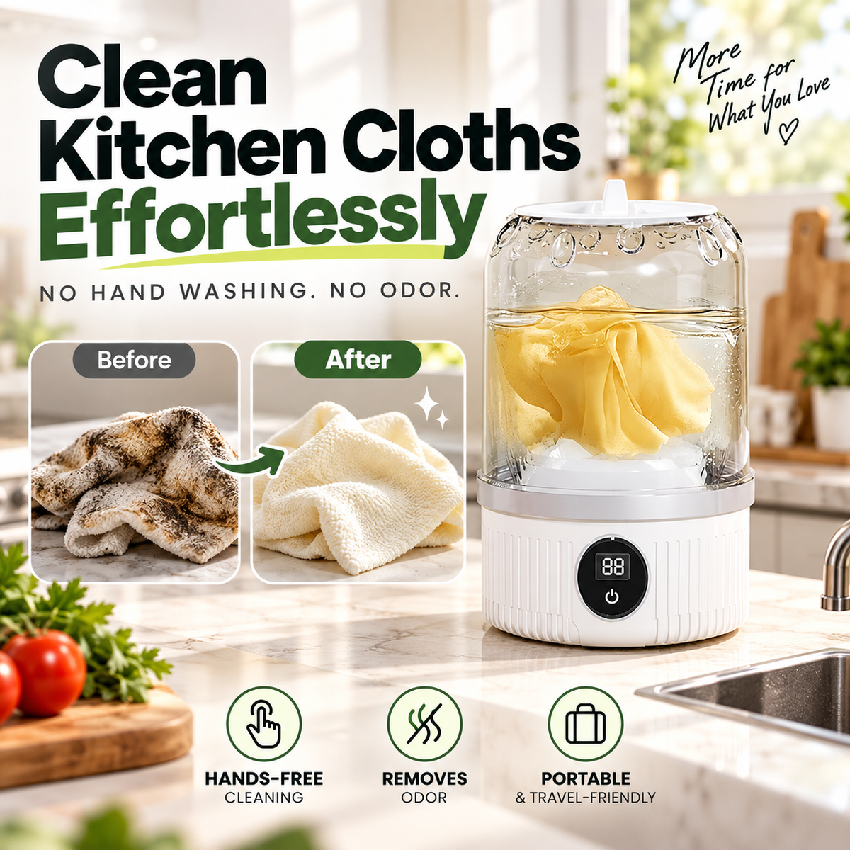 Offre limitée : 55 % de réduction 🎁 Ayez les mains libres 🥰 Mini-lave-linge à recharge sans fil