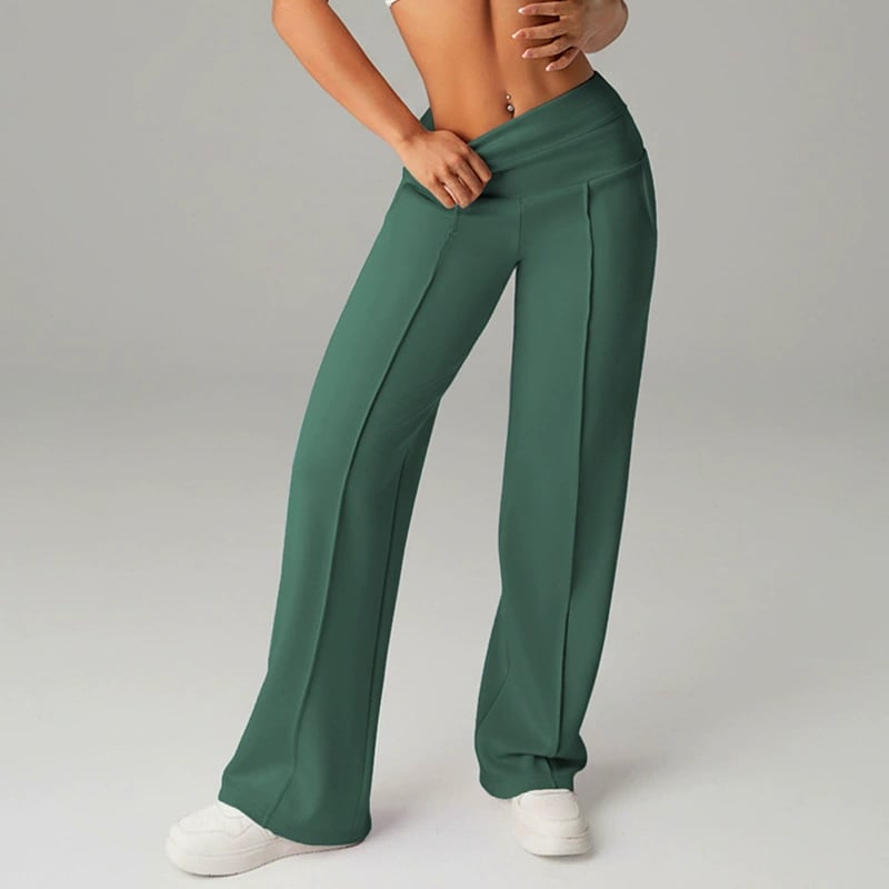 💃 Élégance Quotidienne - Pantalon Droit Femme Tissu Souple - Coupe Ample & Confort Parfait【Offre Spéciale】