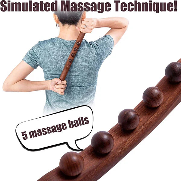 💥Bâton de massage lymphatique en bois