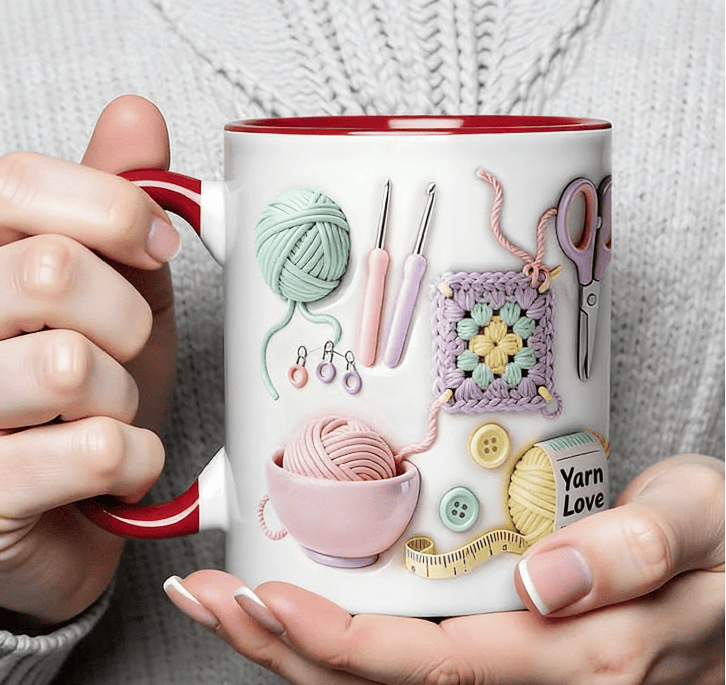 🔥DERNIER JOUR DE LA PROMOTION : 50 % DE RÉDUCTION !!🏆Offre flash⚡ Plus de 50 000 exemplaires vendus ! Presque épuisé💥Mug « Yarn Love », cadeau idéal pour les amateurs de loisirs créatifs et les esprits créatifs