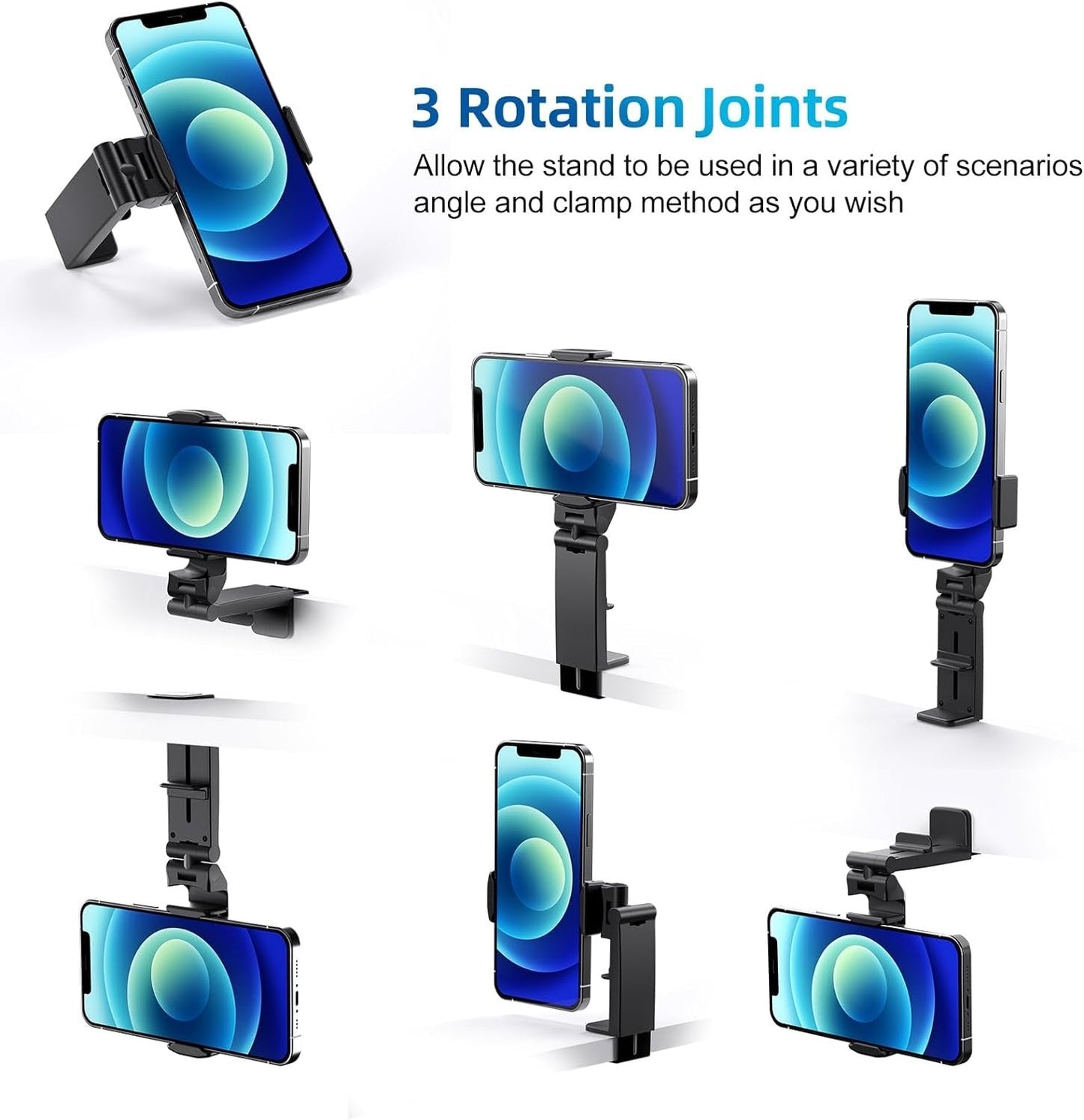 🔥Support de téléphone pliable et pivotant à 360° pour bureau