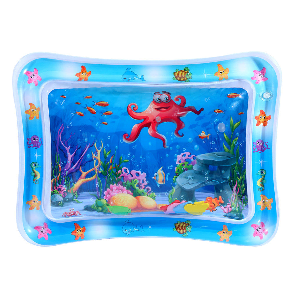 😻Tapis aquatique pour animaux de compagnie – jouet interactif avec des poissons flottants + tapis rafraîchissant pour l'été