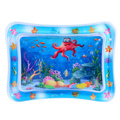 😻Tapis aquatique pour animaux de compagnie – jouet interactif avec des poissons flottants + tapis rafraîchissant pour l'été