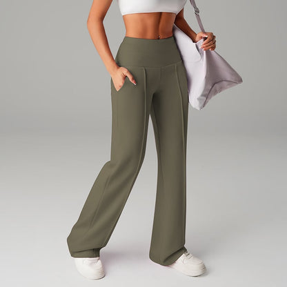 💃 Élégance Quotidienne - Pantalon Droit Femme Tissu Souple - Coupe Ample & Confort Parfait【Offre Spéciale】
