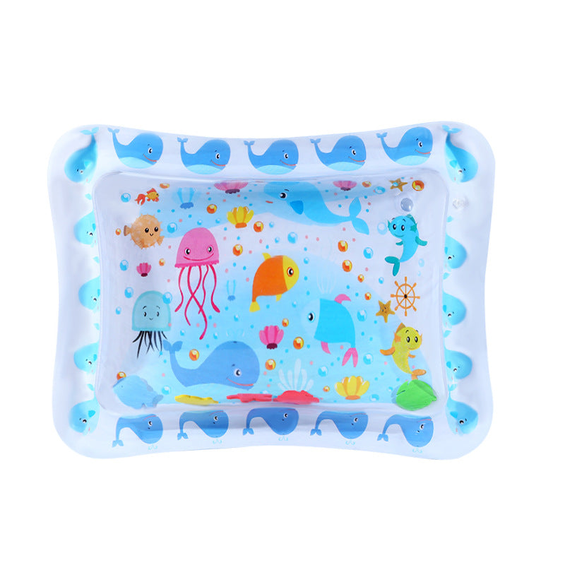 😻Tapis aquatique pour animaux de compagnie – jouet interactif avec des poissons flottants + tapis rafraîchissant pour l'été