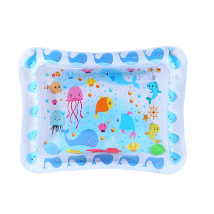 😻Tapis aquatique pour animaux de compagnie – jouet interactif avec des poissons flottants + tapis rafraîchissant pour l'été