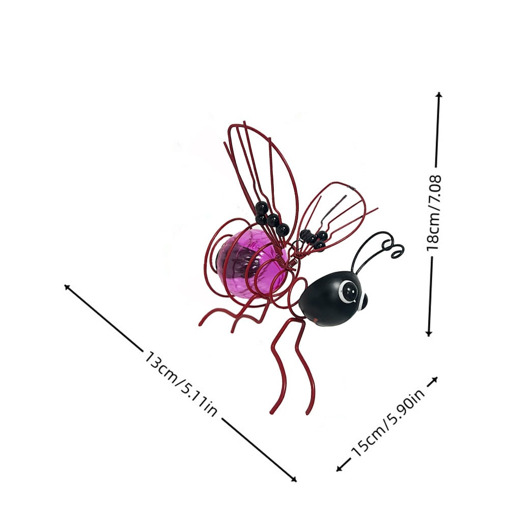 🐝 Suspension solaire en forme d'abeille pour l'extérieur – Le cadeau idéal pour les amateurs de plantes, les mamans ou tout simplement ceux qui aiment sourire ❤️