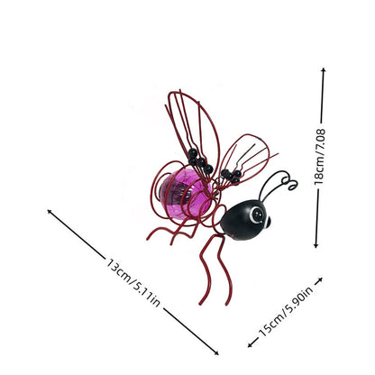 🐝 Suspension solaire en forme d'abeille pour l'extérieur – Le cadeau idéal pour les amateurs de plantes, les mamans ou tout simplement ceux qui aiment sourire ❤️