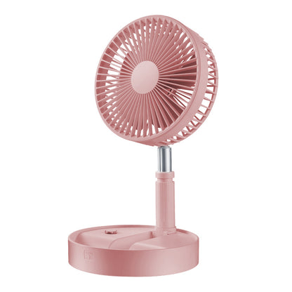 🌀🔋Ventilateur Télescopique Pliable Rechargeable USB – Silencieux, 180° Rotatif, 4 Vitesses, Portable ✨