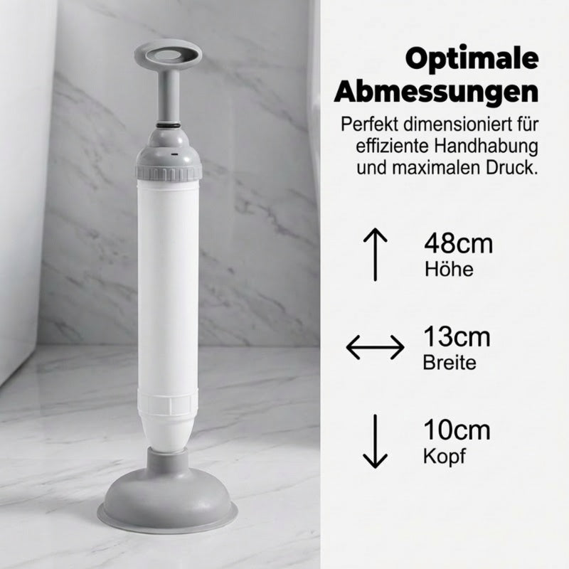 💎 Déboucheur haute pression pour toilettes à usage domestique – Élimination immédiate des bouchons, sans produits chimiques, sans saleté !