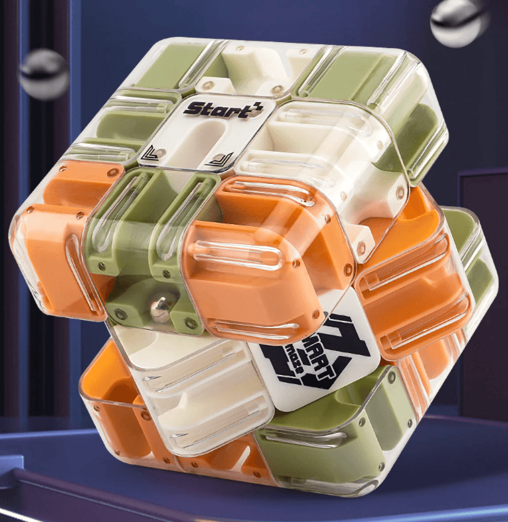 🧩 50 % DE RÉDUCTION MAINTENANT ! ✨ Grand cube labyrinthe 3D - 120 parcours stimulants avec rotation fluide pour le développement cognitif et le plaisir 🧠🔛