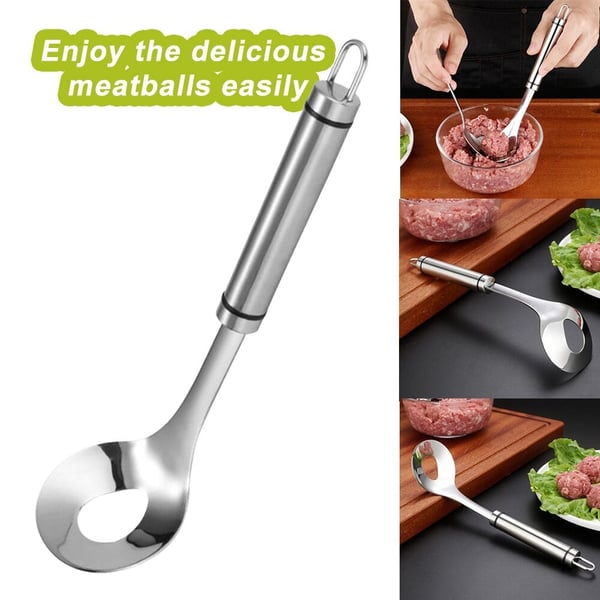 🏆 Offre spéciale du dernier jour :16.99€ ! 🍡 1 achetés 1 offerts 🍨 Cuillère à boulettes inox – Démoulage facile, polyvalente pour viande, poisson🧁👌