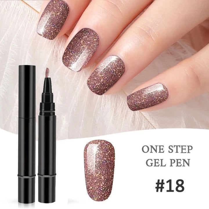 💅 Offre à durée limitée : 1 acheté, 1 offert - 19,99 € ! ✨ Stylo gel pour ongles « One Step » 🎨 Mini-lampe UV de poche offerte 💡