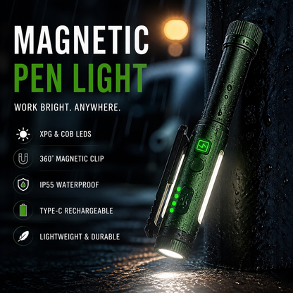 🔦Lampe de travail multifonctionnelle à aimant puissant en forme de stylo