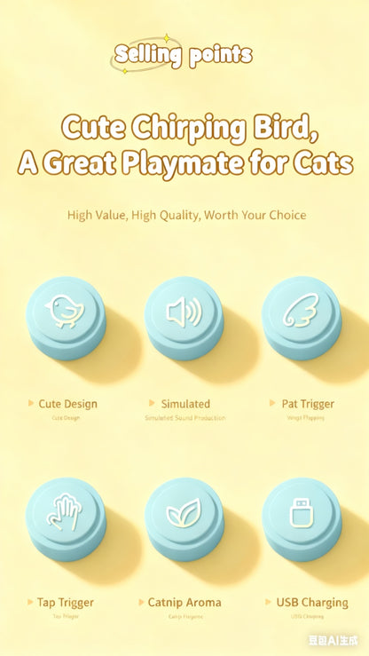 🎄Promotions de Noël🎅Jouet interactif pour chat : Souris volante et chauve-souris réalistes, avec mouvement et son