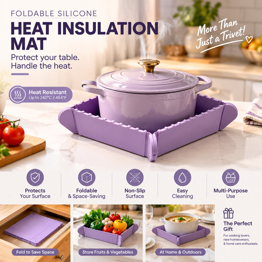 📢📢50 % DE RÉDUCTION !! ⏰Dessous-de-plat magnétique en silicone 🍳🧲 | Dessous-de-plat pliable et petit plateau de cuisine