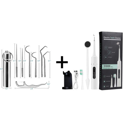 ⚡ Set de cure-dents en acier inoxydable | Hygiénique & Durable 🦷✅