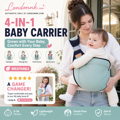 🎉 Promotions 2026 — Plus de 30 000 exemplaires vendus ! 👶 Porte-bébé respirant 4 en 1 – 0 à 36 mois, face à soi ou face au monde, devant ou derrière – Confort et mains libres pour les parents et bébé ! ✨