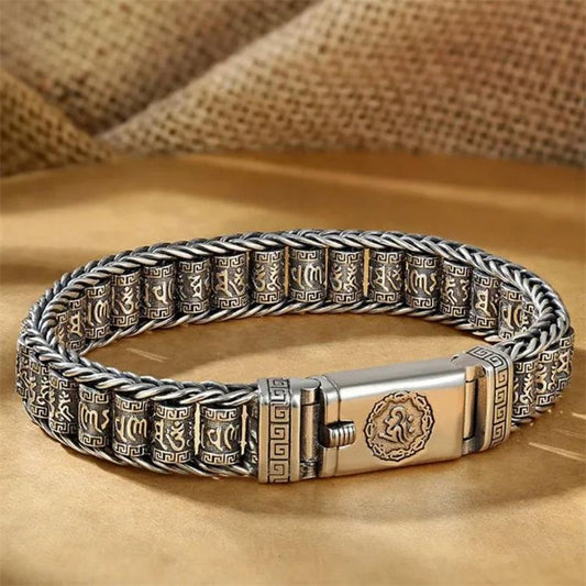 🔥 Réduction de 50 % pour la Saint-Valentin 🔥 Bracelet roue de prière porte-bonheur 🔥 Réduction de 50 % pour la Saint-Valentin 🔥 Bracelet roue de prière porte-bonheur