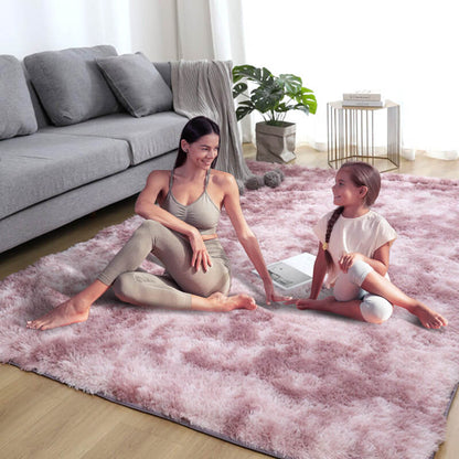 🔥 Tapis de sol en peluche à couleurs dégradées