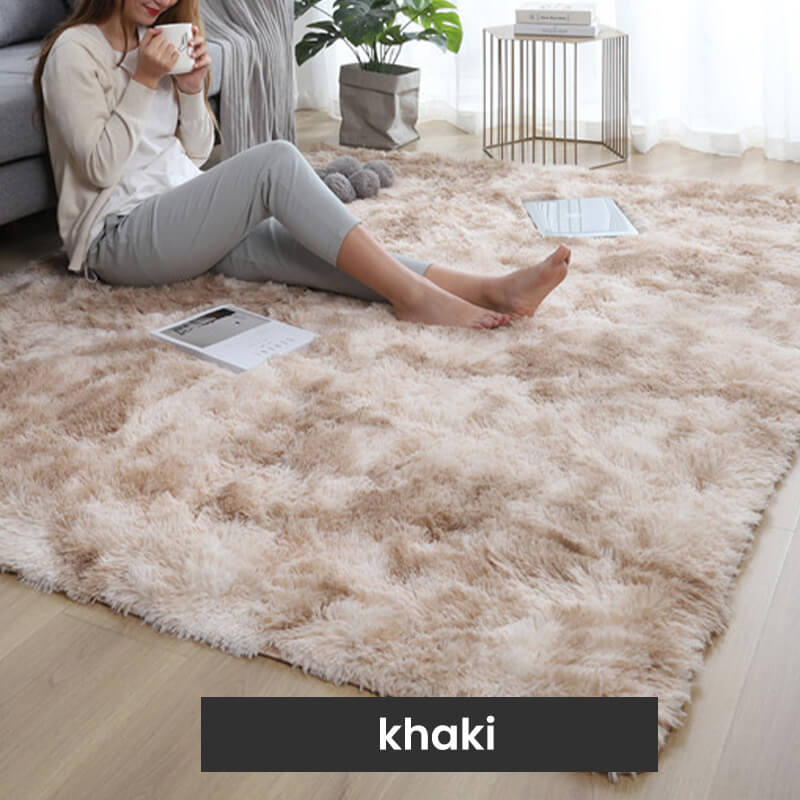 🔥 Tapis de sol en peluche à couleurs dégradées
