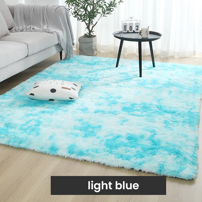 🔥 Tapis de sol en peluche à couleurs dégradées