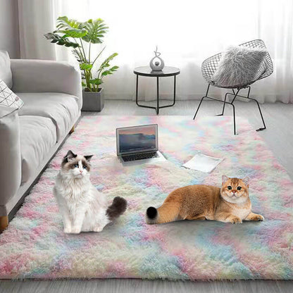 🔥 Tapis de sol en peluche à couleurs dégradées
