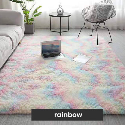 🔥 Tapis de sol en peluche à couleurs dégradées